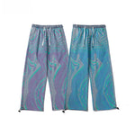 Load image into Gallery viewer, HARAJUKU TIE-DYE WASHED DENIM DRAWSTRING PANTS
