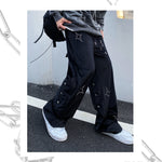 Load image into Gallery viewer, HOTFIX RHINESTONE VIBE VELVET  HIP-HOP PANTS
