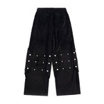 Load image into Gallery viewer, HOTFIX RHINESTONE VIBE VELVET  HIP-HOP PANTS
