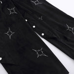 Load image into Gallery viewer, HOTFIX RHINESTONE VIBE VELVET  HIP-HOP PANTS
