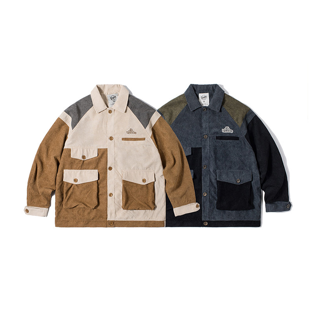 JAPANESE LAZY CORDUROY LAPEL JACKET