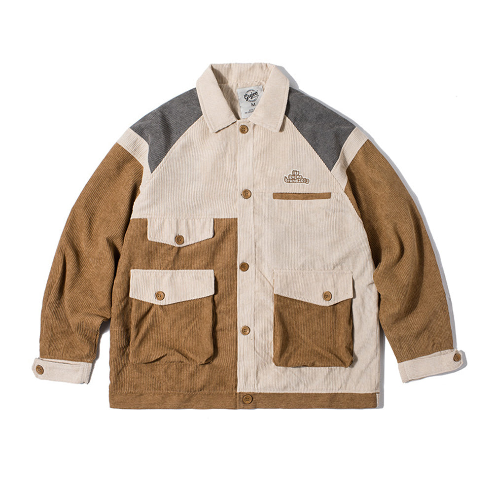 JAPANESE LAZY CORDUROY LAPEL JACKET
