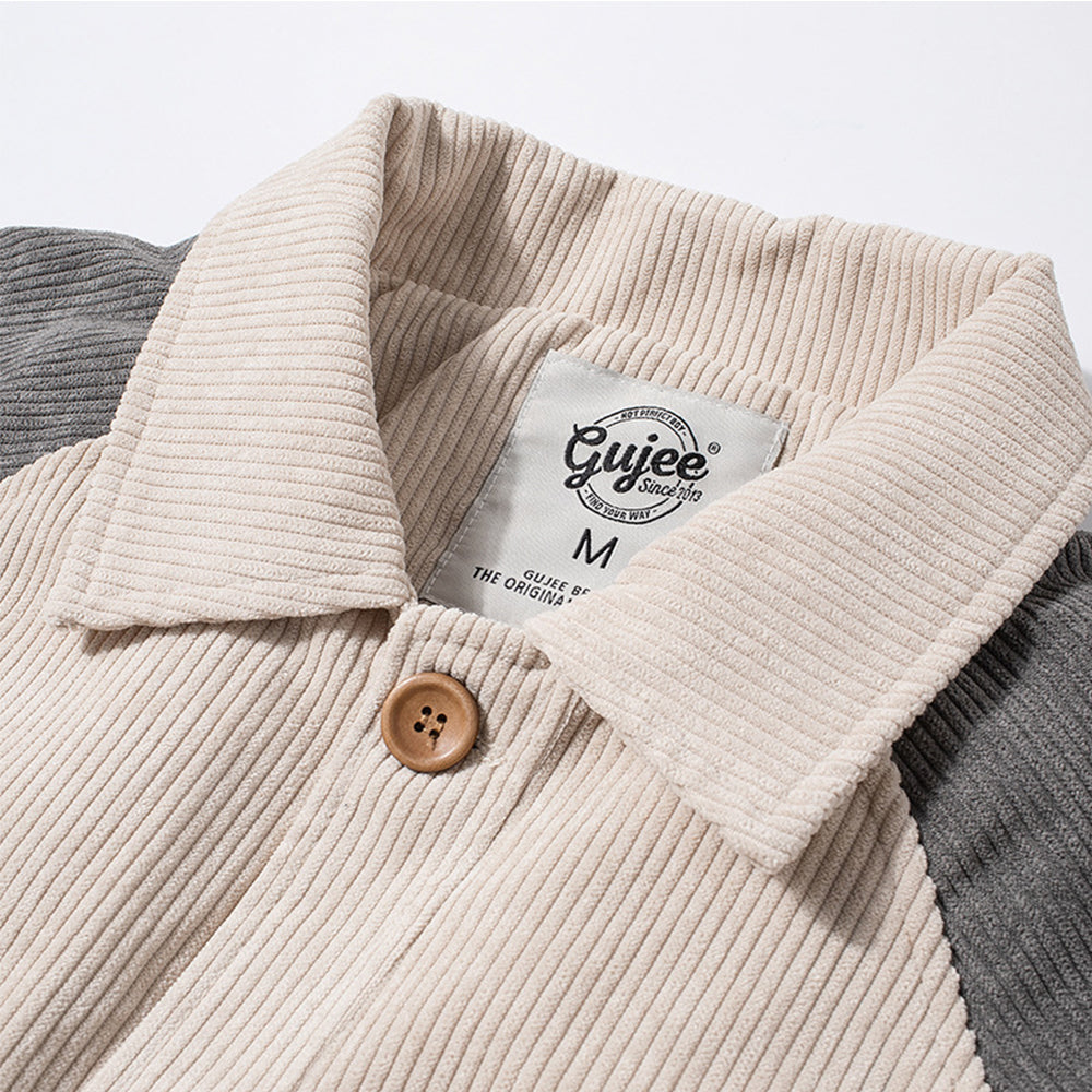 JAPANESE LAZY CORDUROY LAPEL JACKET