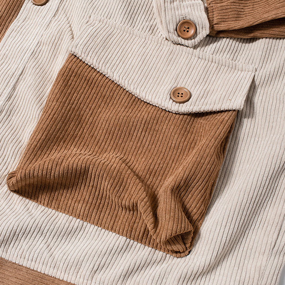 JAPANESE LAZY CORDUROY LAPEL JACKET