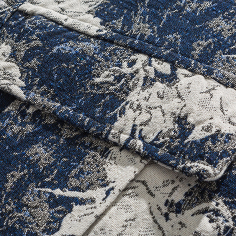 JAPANESE RETRO LAZY DENIM JACQUARD JACKET