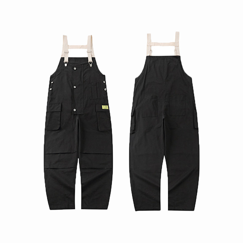 JAPANESE VINTAGE DESIGN CARGO VEST OVERALLS