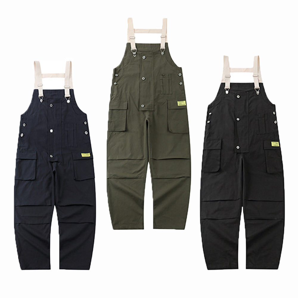 JAPANESE VINTAGE DESIGN CARGO VEST OVERALLS