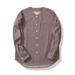 Load image into Gallery viewer, HEAVYWEIGHT STRIPED PLAIN DENIM BASEBALL COLLAR JACKET
