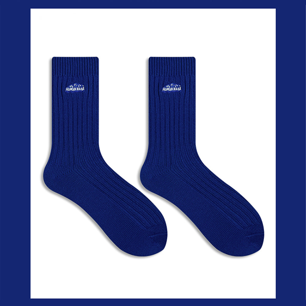 KLEIN BLUE SNOW MOUNTAIN THICK LINE SOCKS