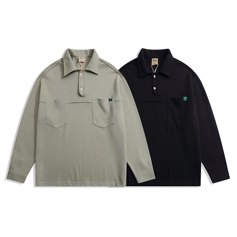 LOOSE POLO SWEATER