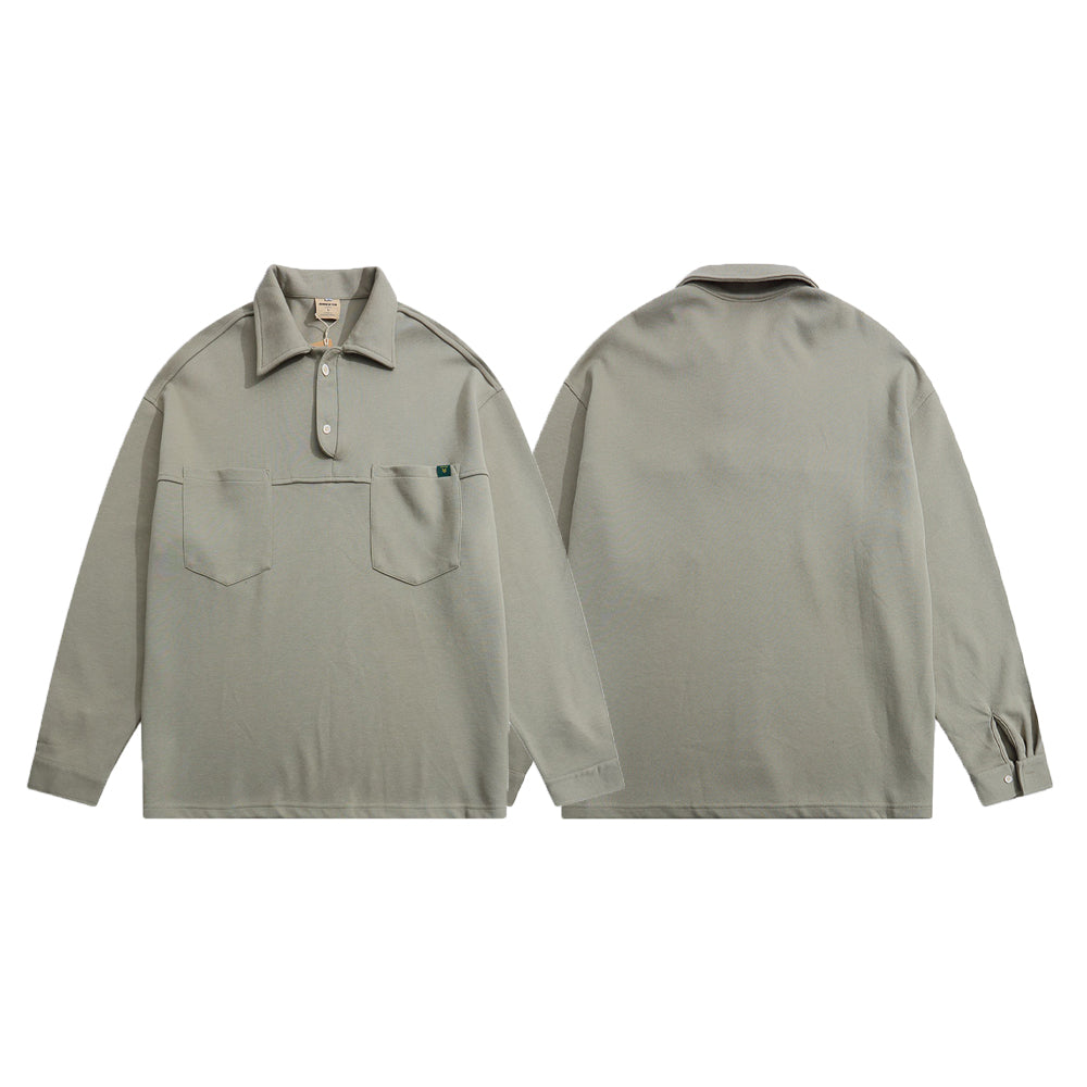 LOOSE POLO SWEATER