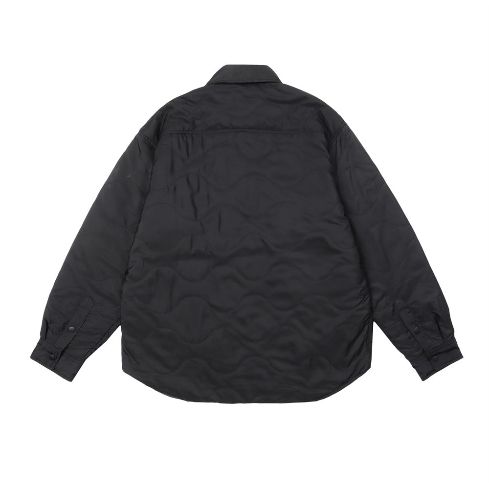 MILITARY LOOSE LAPEL PADDED JACKET