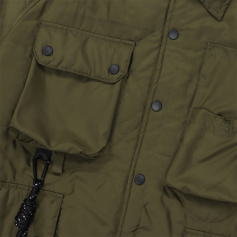 MILITARY LOOSE LAPEL PADDED JACKET