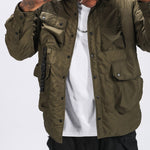 Load image into Gallery viewer, MILITARY LOOSE LAPEL PADDED JACKET

