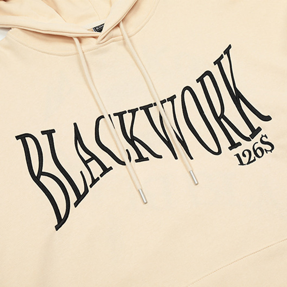 MOBIUS RING BLACK WORK HOODIE