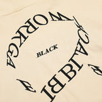 Load image into Gallery viewer, MOBIUS RING BLACK WORK HOODIE
