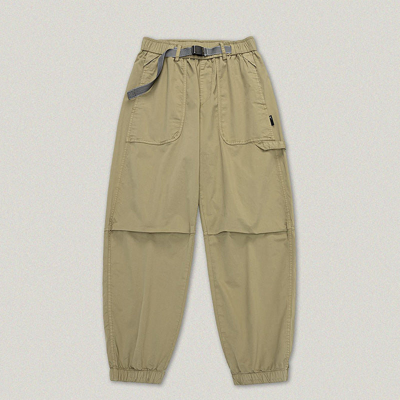 MOUNTAINEERING COOLING BUCKLE BELT LOOSE PANTS