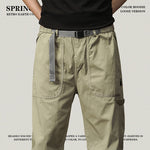 Load image into Gallery viewer, MOUNTAINEERING COOLING BUCKLE BELT LOOSE PANTS
