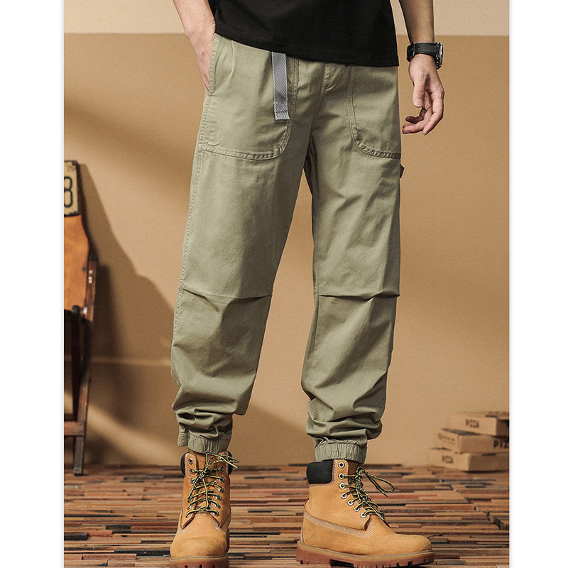 MOUNTAINEERING COOLING BUCKLE BELT LOOSE PANTS