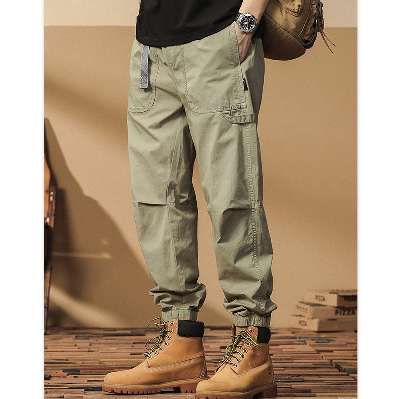 MOUNTAINEERING COOLING BUCKLE BELT LOOSE PANTS