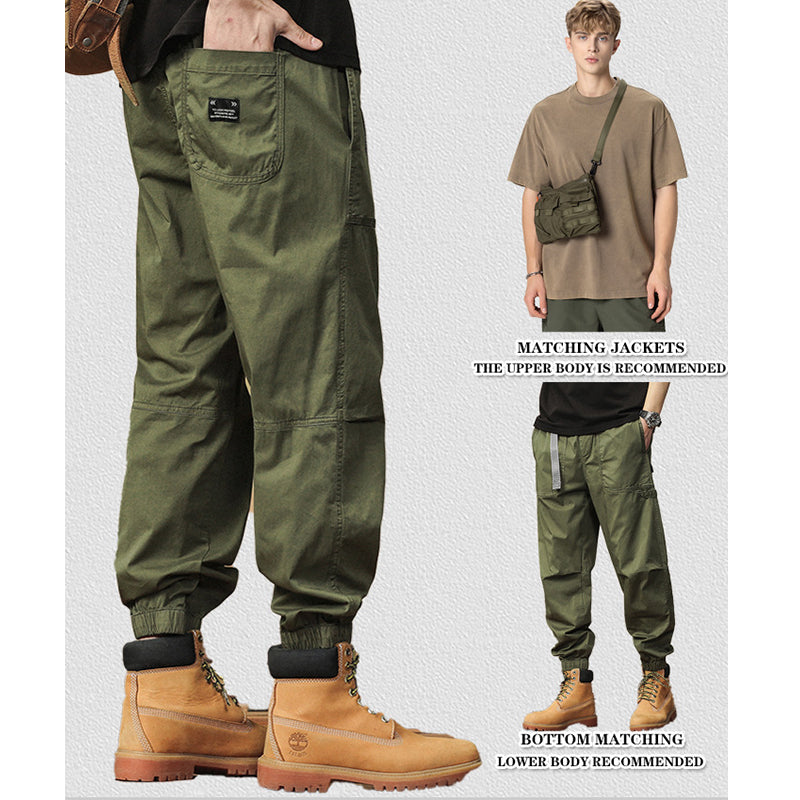 MOUNTAINEERING COOLING BUCKLE BELT LOOSE PANTS