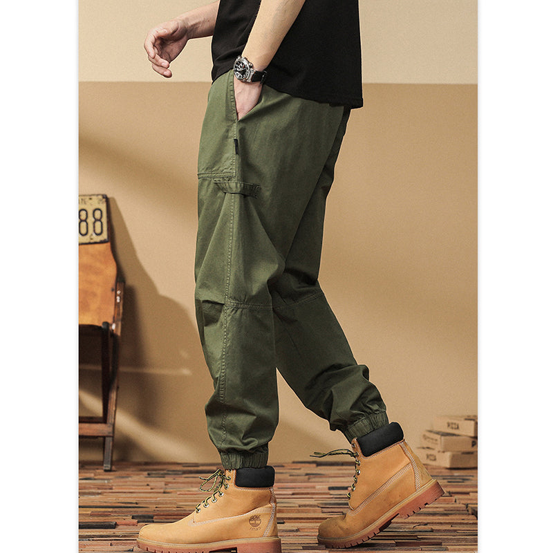 MOUNTAINEERING COOLING BUCKLE BELT LOOSE PANTS