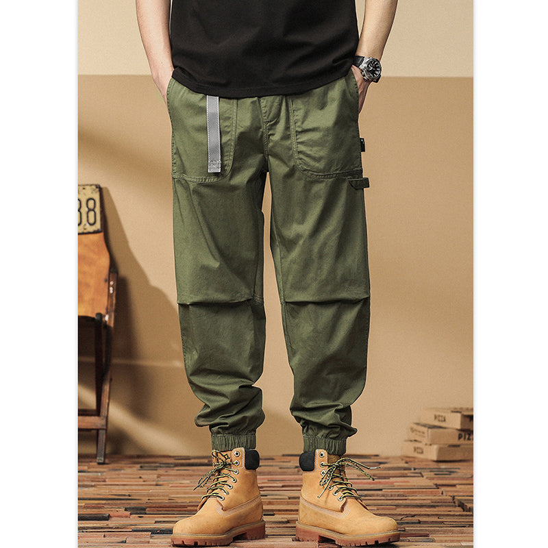 MOUNTAINEERING COOLING BUCKLE BELT LOOSE PANTS