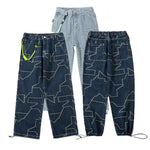 Load image into Gallery viewer, OVERSIZED LANYARD JACQUARD JEANS
