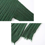 Load image into Gallery viewer, RAGGED BROKEN EDGES PULL-OVER SWEATER
