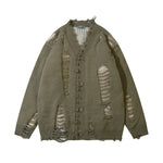 Load image into Gallery viewer, RIPPED KNITTED SWEATER WITH HOLE
