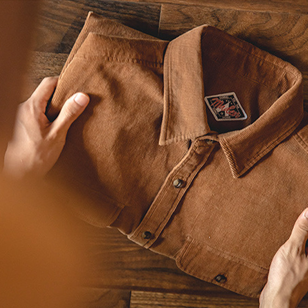 SASSY CORDUROY RETRO LUMBERJACK'S SHIRT