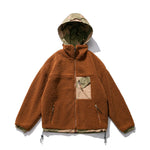 Load image into Gallery viewer, SHERPA WOOL DETACHABLE HOOD JACKET
