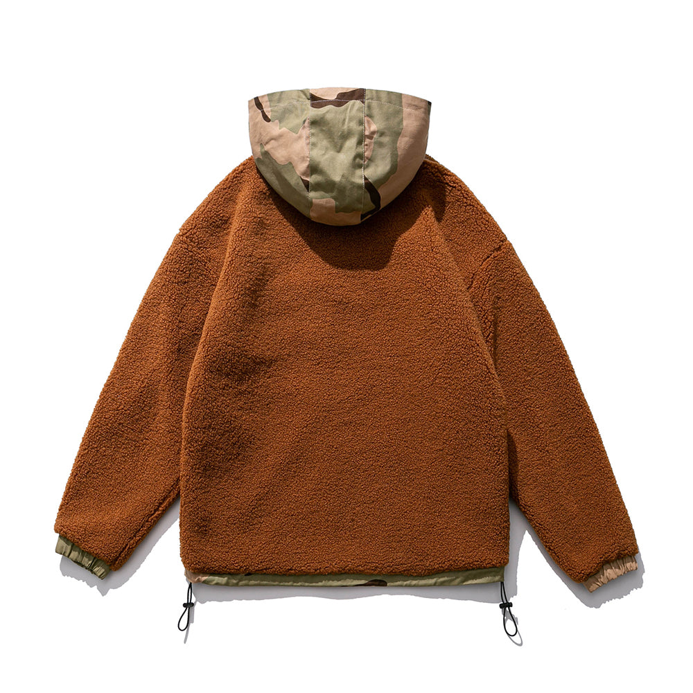 SHERPA WOOL DETACHABLE HOOD JACKET