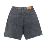 Load image into Gallery viewer, SHREDDED WASHED DENIM KNEE SHORTS DARK GREY JEAN PANTS
