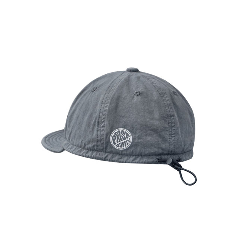 "PRISM SUPPLY" STAMP PATTERN ADJUSTABLE SHORT BRIM BASEBALL CAP