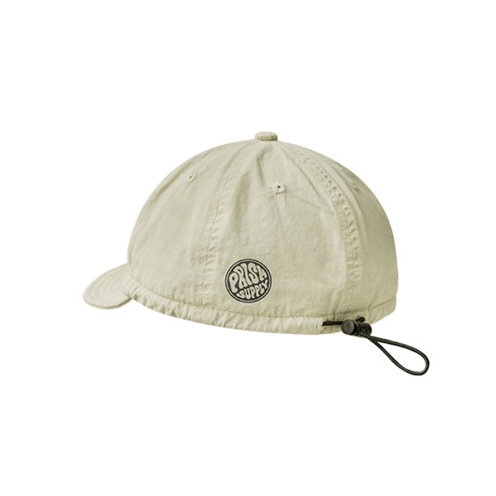 "PRISM SUPPLY" STAMP PATTERN ADJUSTABLE SHORT BRIM BASEBALL CAP
