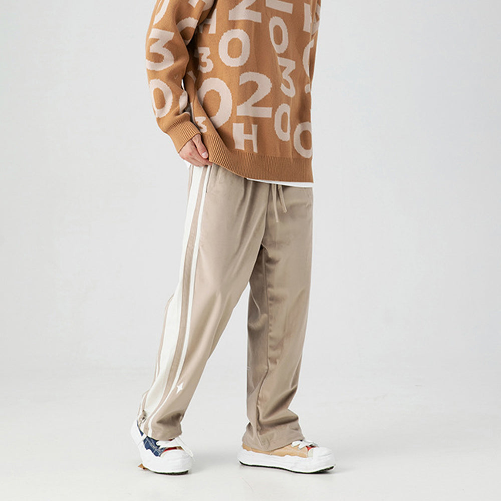 STARS VELVET PATCHWORK SPORTS PANT