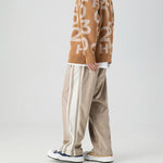 Load image into Gallery viewer, STARS VELVET PATCHWORK SPORTS PANT
