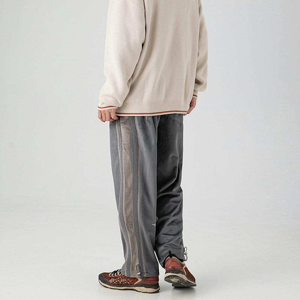 STARS VELVET PATCHWORK SPORTS PANT