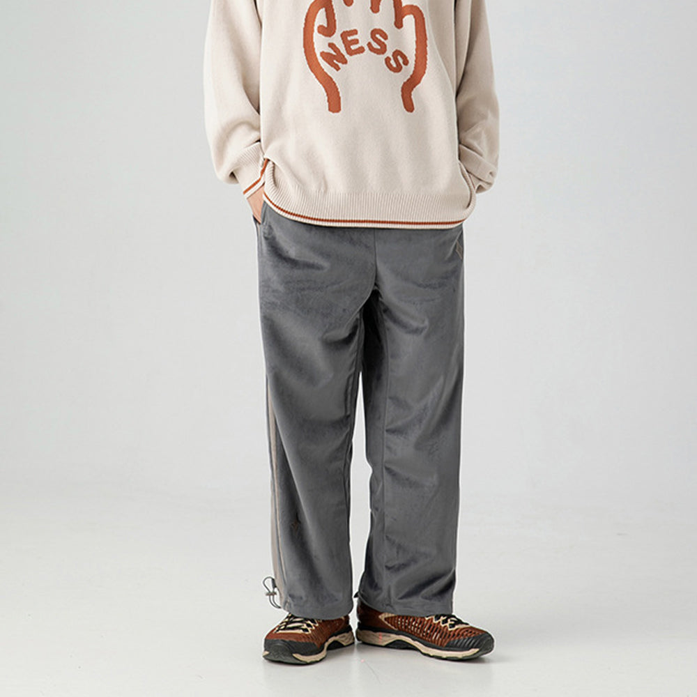 STARS VELVET PATCHWORK SPORTS PANT