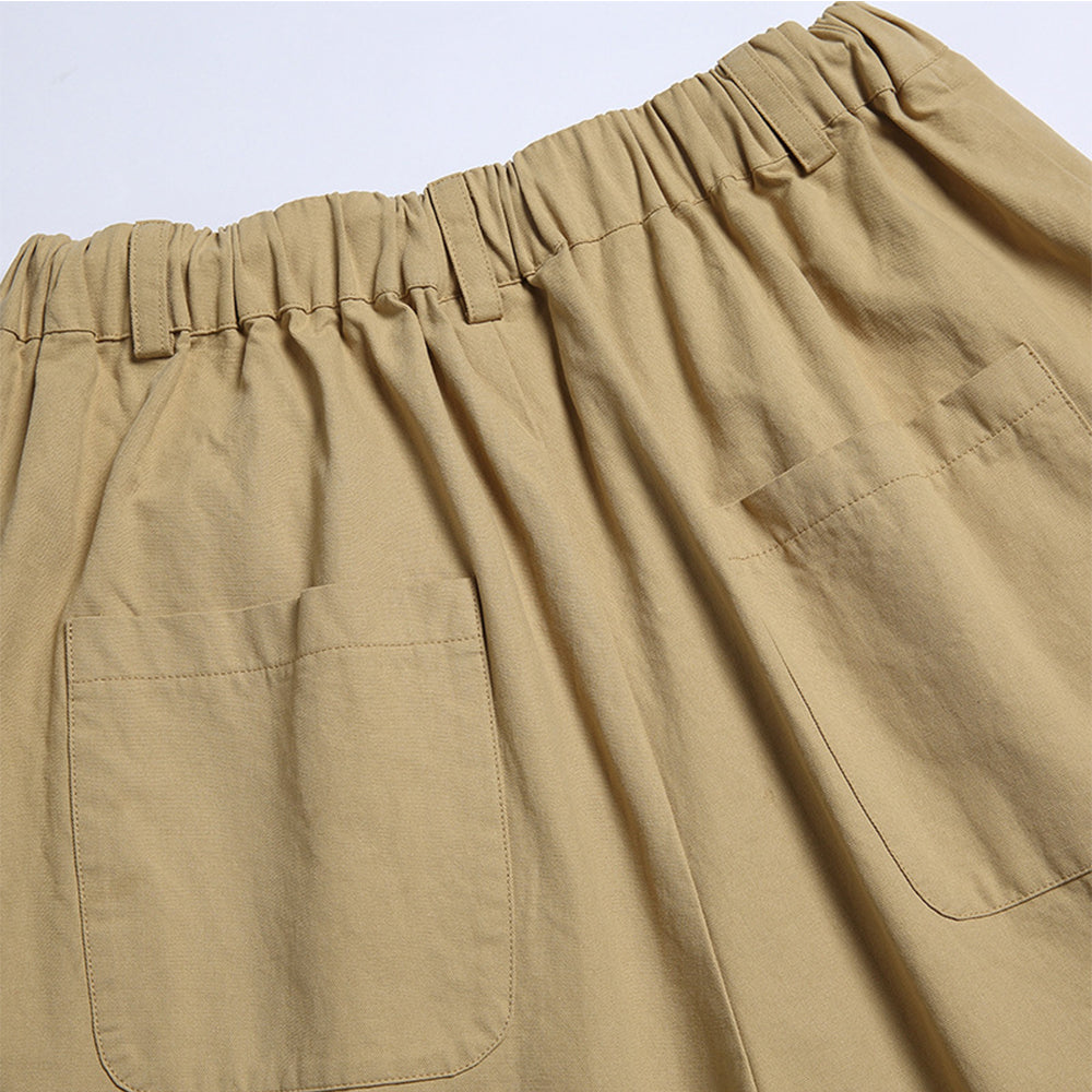 STRAIGHT BASIC FLAP POCKET SHORTS