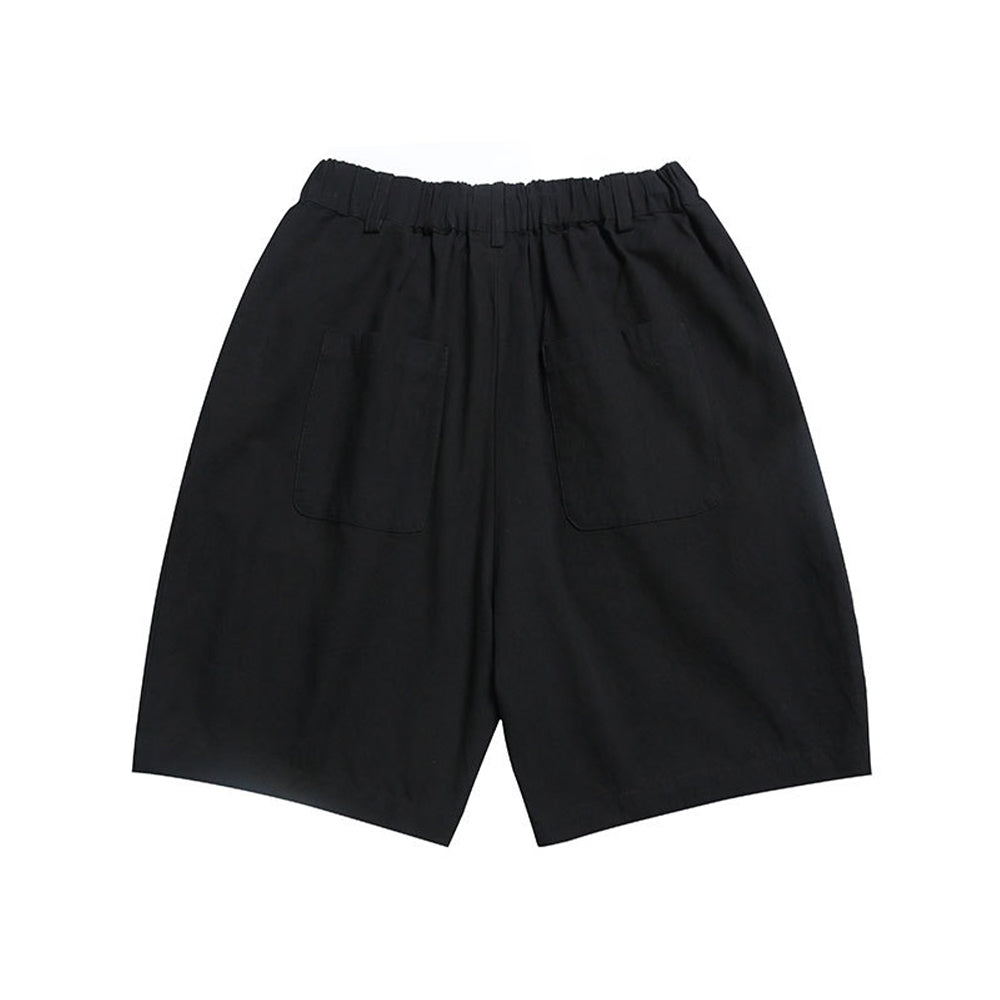STRAIGHT BASIC FLAP POCKET SHORTS