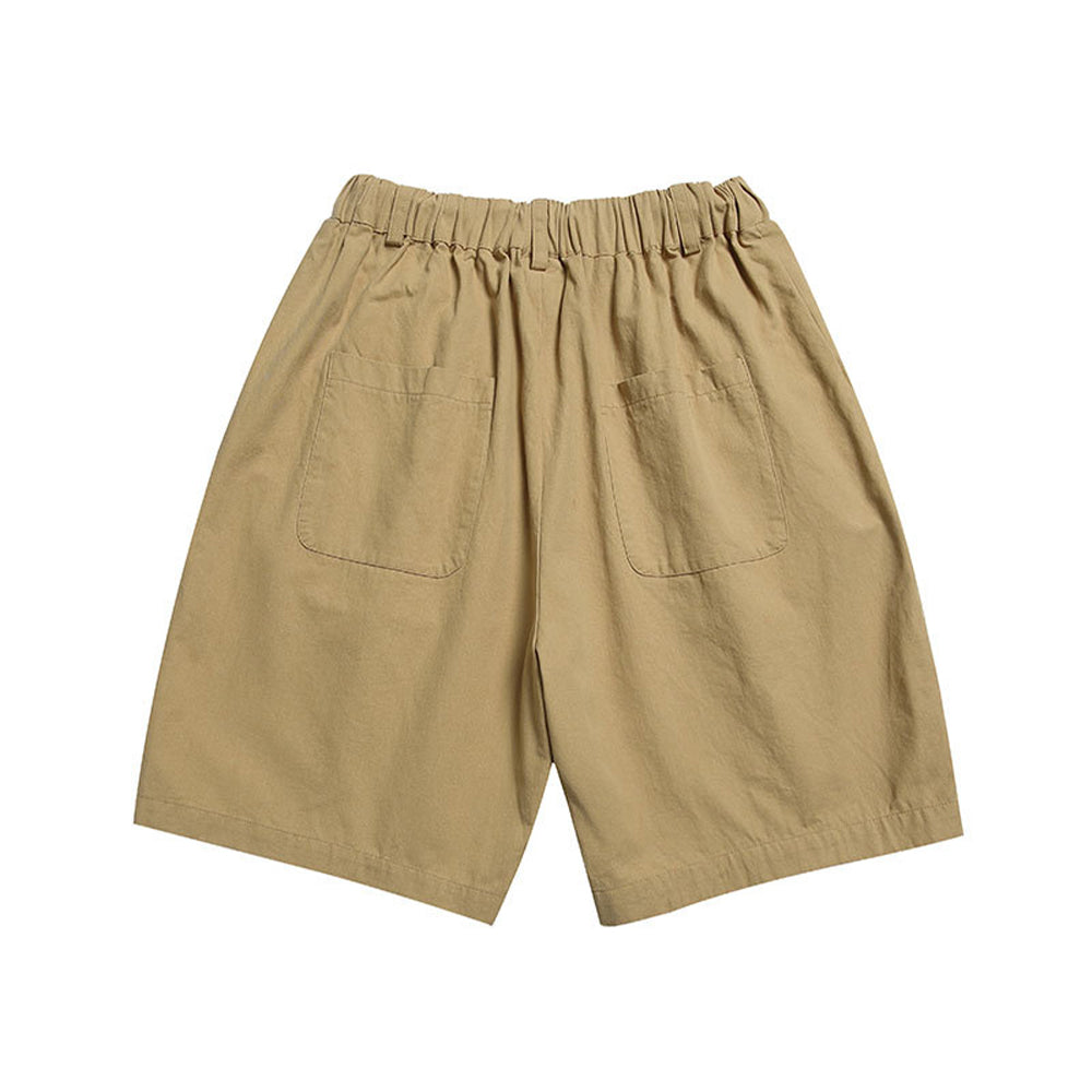 STRAIGHT BASIC FLAP POCKET SHORTS