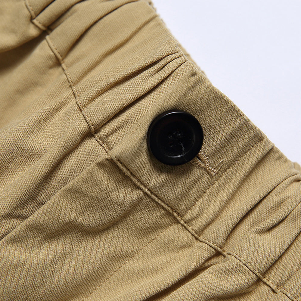 STRAIGHT BASIC FLAP POCKET SHORTS