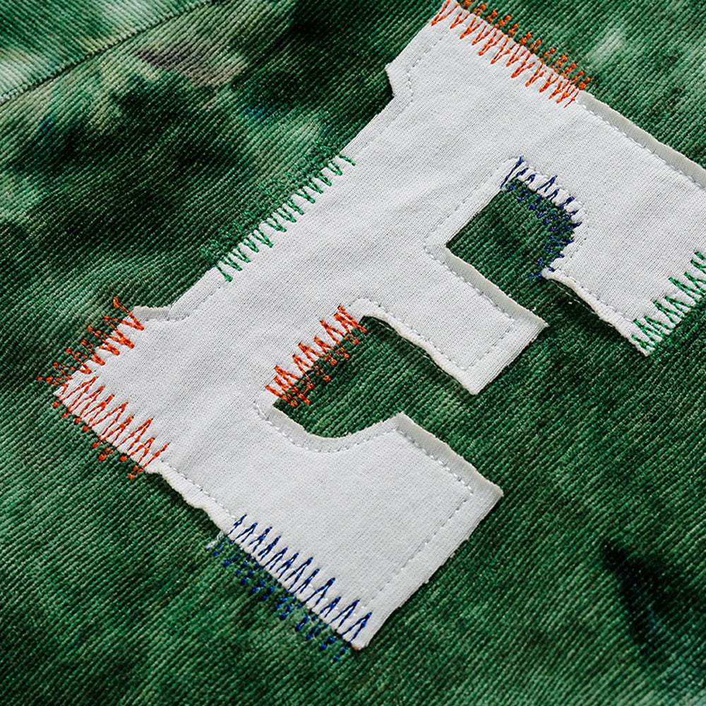 PATCH V-NECK CARDIGAN SHORT SLEEVE