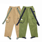 Load image into Gallery viewer, TWO WAYS SUSPENDER WEARING COTTON SKATEBOARD PANTS
