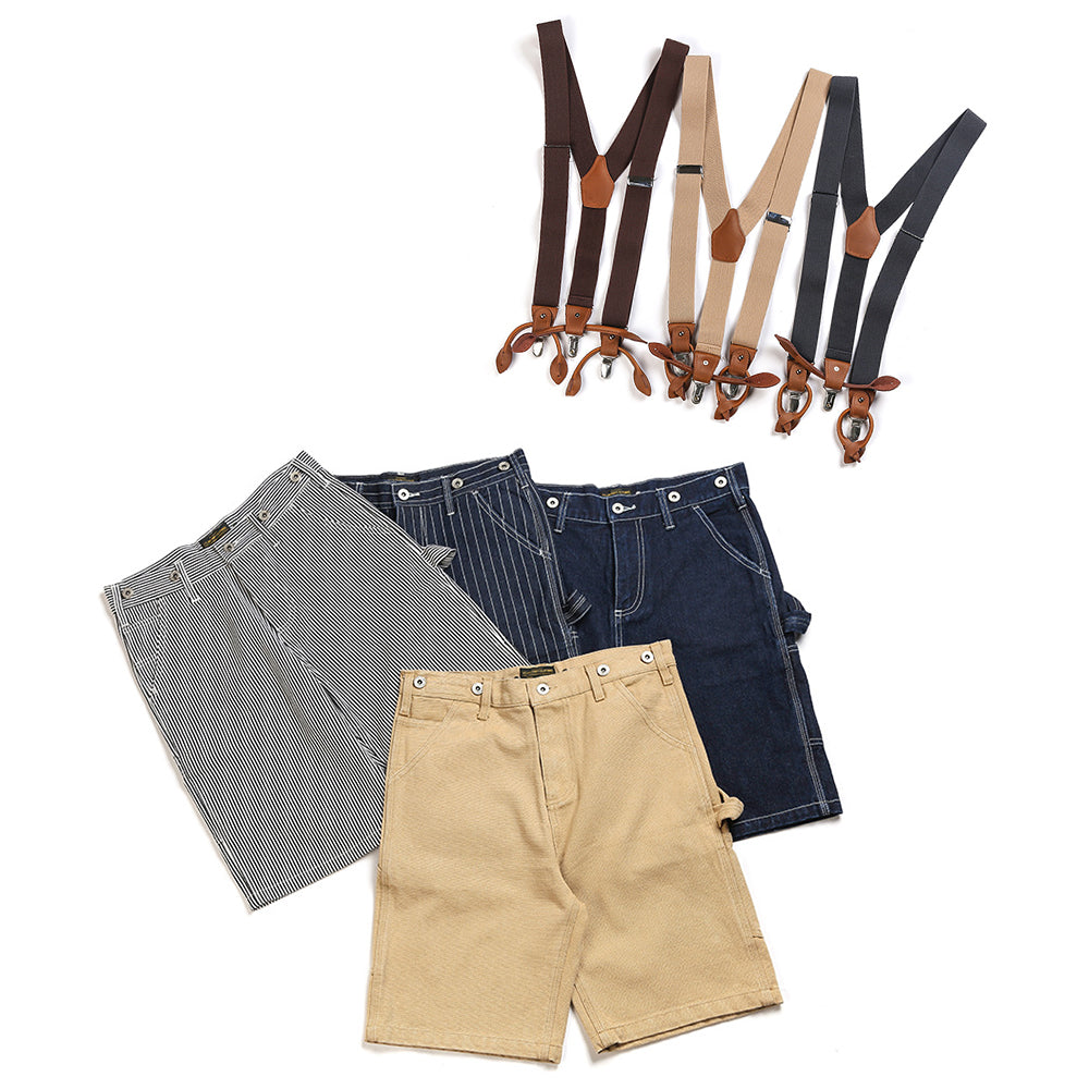 VINTAGE BIB PANTS WITH DETACHABLE STRAPS