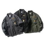 Load image into Gallery viewer, VINTAGE JACKET WITH DECALS FLEECE COLLAR
