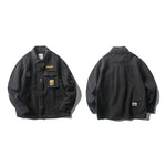 Load image into Gallery viewer, VINTAGE JACKET WITH DECALS FLEECE COLLAR

