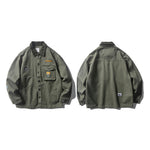 Load image into Gallery viewer, VINTAGE JACKET WITH DECALS FLEECE COLLAR
